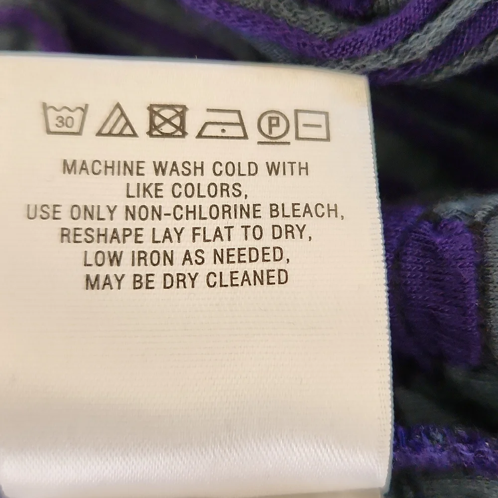 Deletta Cowl Neck Dressy Sleeveless Blouse Green, Purple Women's Small - Picture 10 of 10